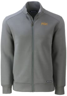 Cutter and Buck Pittsburgh Pirates Mens Grey City Connect Roam Light Weight Jacket