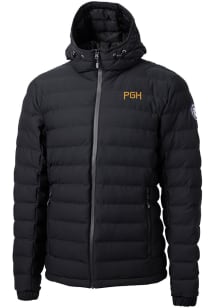 Cutter and Buck Pittsburgh Pirates Mens Black City Connect Mission Ridge Repreve Filled Jacket