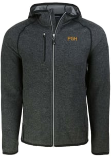 Cutter and Buck Pittsburgh Pirates Mens Charcoal City Connect Mainsail Light Weight Jacket