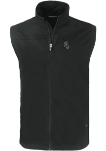 Cutter and Buck Chicago White Sox Mens Black Charter Sleeveless Jacket
