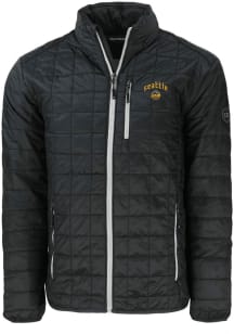 Cutter and Buck Seattle Mariners Mens Black City Connect Rainier PrimaLoft Big and Tall Lined Ja..
