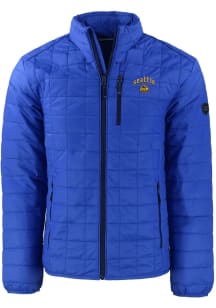 Cutter and Buck Seattle Mariners Mens Blue City Connect Rainier PrimaLoft Big and Tall Lined Jac..