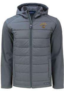 Cutter and Buck Seattle Mariners Mens Grey City Connect Evoke Hood Big and Tall Lined Jacket
