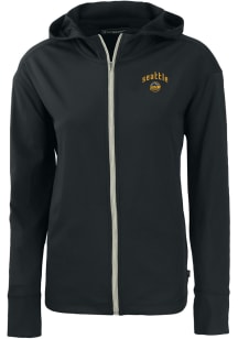 Cutter and Buck Seattle Mariners Womens Black City Connect Daybreak Light Weight Jacket