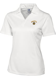 Cutter and Buck Seattle Mariners Womens White City Connect Drytec Genre Short Sleeve Polo Shirt