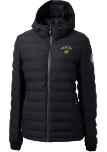 Cutter and Buck Seattle Mariners Womens Black City Connect Mission Ridge Repreve Filled Jacket