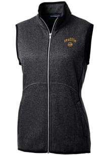 Cutter and Buck Seattle Mariners Womens Charcoal City Connect Mainsail Vest