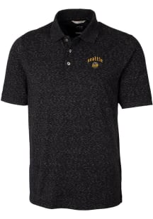 Cutter and Buck Seattle Mariners Mens Black City Connect Advantage Short Sleeve Polo