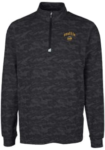 Cutter and Buck Seattle Mariners Mens Black City Connect Traverse Camo Long Sleeve 1/4 Zip Pullo..