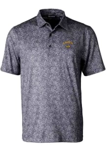Cutter and Buck Seattle Mariners Mens Black City Connect Pike Constellation Short Sleeve Polo