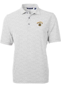 Cutter and Buck Seattle Mariners Mens Grey City Connect Virtue Eco Pique Botanical Short Sleeve ..