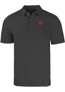 Cutter and Buck Cincinnati Reds Black Forge Big and Tall Polo