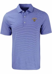 Cutter and Buck Seattle Mariners Mens Blue City Connect Forge Double Stripe Short Sleeve Polo