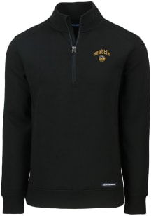 Cutter and Buck Seattle Mariners Mens Black City Connect Roam Long Sleeve 1/4 Zip Pullover