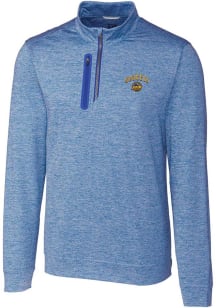 Cutter and Buck Seattle Mariners Mens Blue City Connect Stealth Long Sleeve 1/4 Zip Pullover