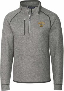 Cutter and Buck Seattle Mariners Mens Grey City Connect Mainsail Long Sleeve 1/4 Zip Pullover