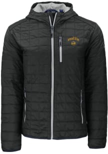 Cutter and Buck Seattle Mariners Mens Black City Connect Rainier PrimaLoft Hooded Filled Jacket