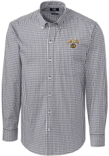 Cutter and Buck Seattle Mariners Mens Charcoal City Connect Easy Care Long Sleeve Dress Shirt