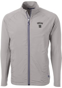 Cutter and Buck Texas Rangers Mens Grey City Connect Adapt Eco Big and Tall Light Weight Jacket