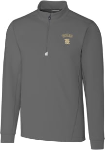 Cutter and Buck Texas Rangers Mens Grey City Connect Traverse Big and Tall 1/4 Zip Pullover