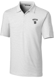 Cutter and Buck Texas Rangers White City Connect Forge Pencil Stripe Big and Tall Polo