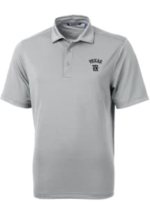 Cutter and Buck Texas Rangers Grey City Connect Virtue Eco Pique Big and Tall Polo