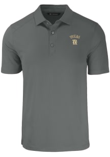 Cutter and Buck Texas Rangers Grey City Connect Forge Eco Stretch Big and Tall Polo