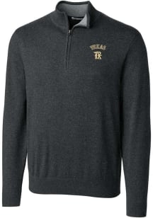 Cutter and Buck Texas Rangers Mens Charcoal City Connect Lakemont Big and Tall 1/4 Zip Pullover