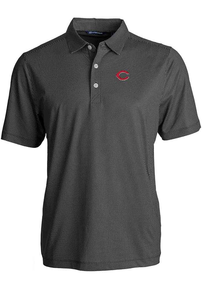 Cutter and Buck Cincinnati Reds Mens Pike Symmetry Short Sleeve Polo