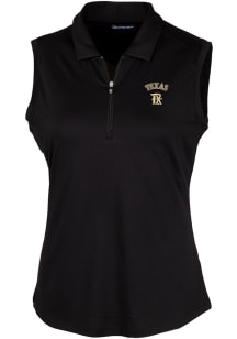 Cutter and Buck Texas Rangers Womens Black City Connect Forge Polo Shirt