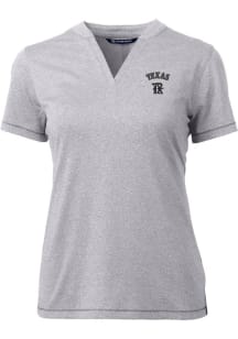 Cutter and Buck Texas Rangers Womens Grey City Connect Forge Short Sleeve T-Shirt