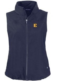 Cutter and Buck East Tennesse State Buccaneers Womens Navy Blue Charter Vest