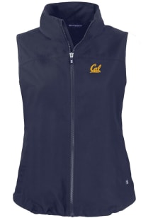 Cutter and Buck Cal Golden Bears Womens Navy Blue Charter Vest