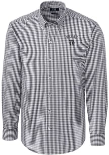 Cutter and Buck Texas Rangers Mens Charcoal City Connect Easy Care Long Sleeve Dress Shirt