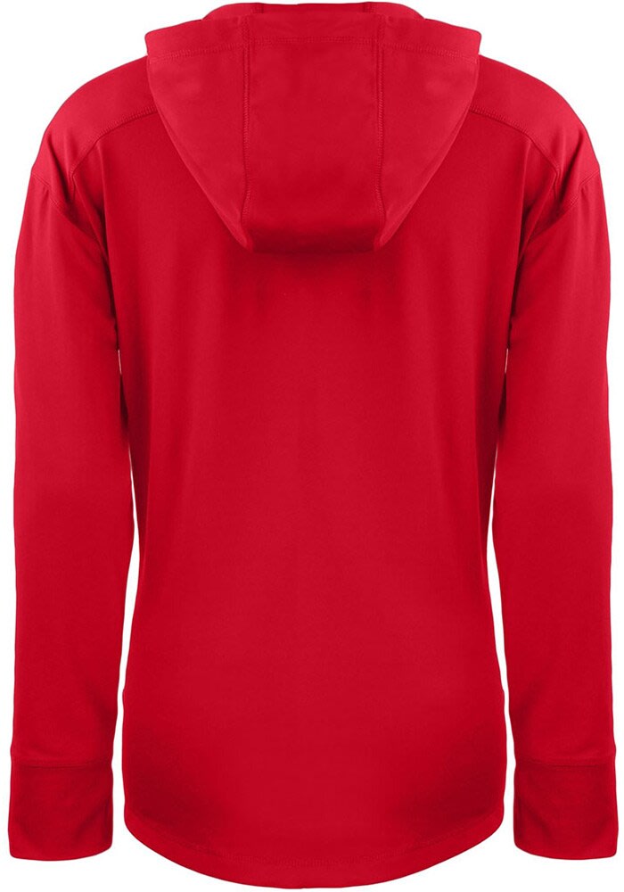 Cutter and Buck Cincinnati Reds Womens Daybreak Hood 1/4 Zip Pullover