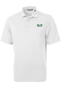 Cutter and Buck North Dakota Fighting Hawks Mens White Virtue Eco Pique Big and Tall Polos Shirt