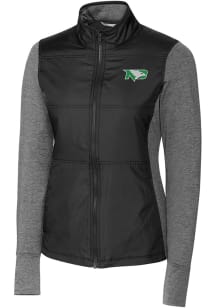 Cutter and Buck North Dakota Fighting Hawks Womens Black Stealth Medium Weight Jacket