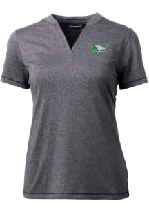 Cutter and Buck North Dakota Fighting Hawks Womens Charcoal Forge Short Sleeve T-Shirt