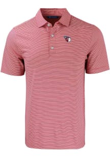 Cutter and Buck Cleveland Guardians Big and Tall Red Forge Double Stripe Big and Tall Golf Shirt