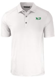 Cutter and Buck North Dakota Fighting Hawks Mens White Forge Short Sleeve Polo
