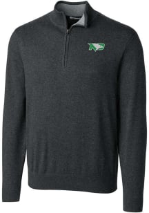 Cutter and Buck North Dakota Fighting Hawks Mens Charcoal Lakemont Long Sleeve 1/4 Zip Pullover
