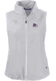 Cutter and Buck Fresno State Bulldogs Womens Grey Charter Vest