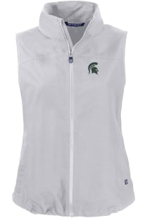 Cutter and Buck Michigan State Spartans Womens Grey Charter Vest