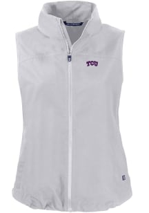 Cutter and Buck TCU Horned Frogs Womens Grey Charter Vest