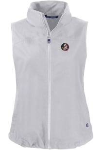 Cutter and Buck Florida State Seminoles Womens Grey Charter Vest