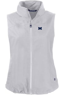 Cutter and Buck Michigan Wolverines Womens Grey Charter Vest