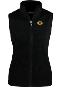 Cutter and Buck Grambling State Tigers Womens Black Cascade Sherpa Vest