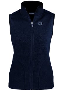 Cutter and Buck Jackson State Tigers Womens Navy Blue Cascade Sherpa Vest