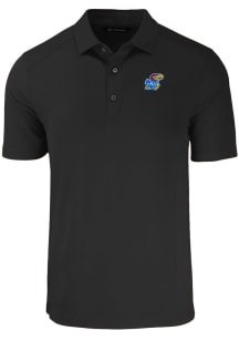 Cutter and Buck Kansas Jayhawks Mens Black Forge Big and Tall Polos Shirt