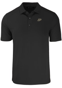 Cutter and Buck Purdue Boilermakers Mens Black Forge Big and Tall Polos Shirt